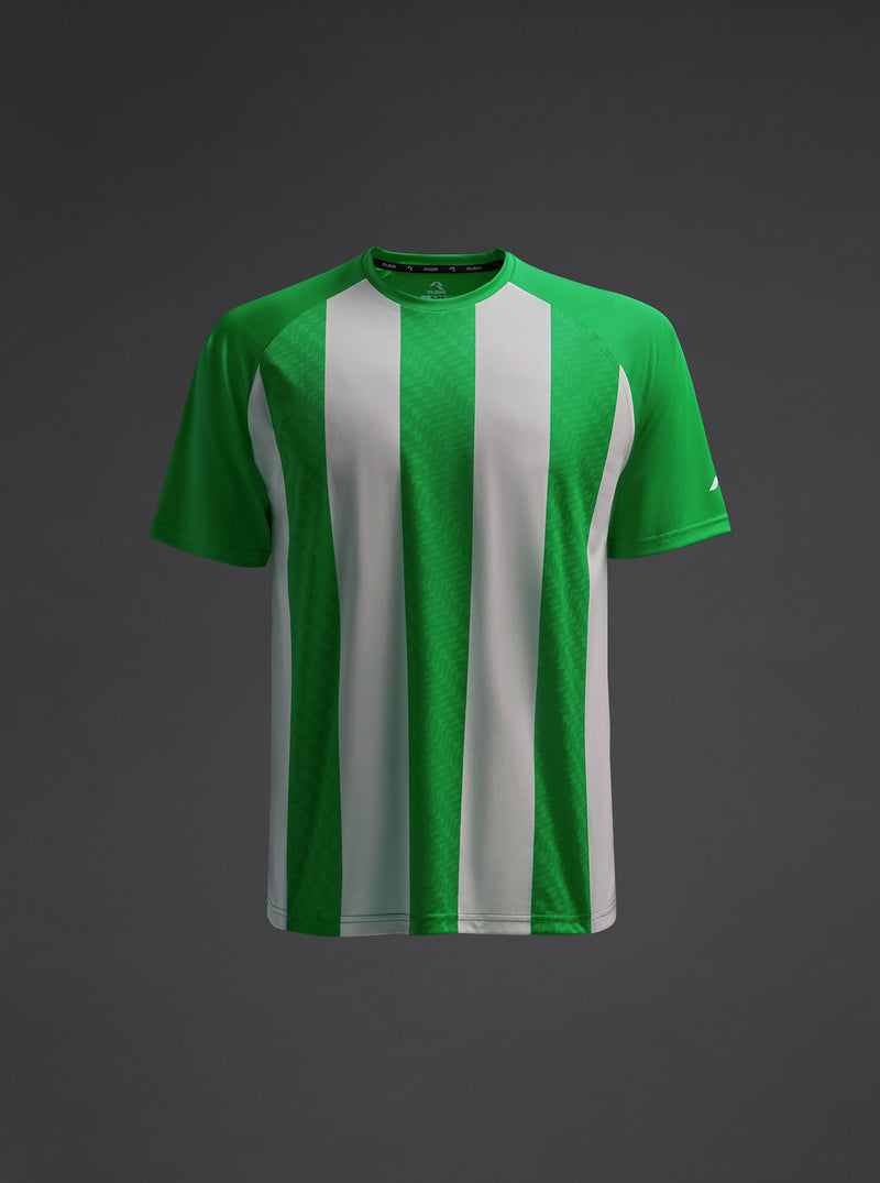 Tricou Ubora Copii - Fern verde / alb