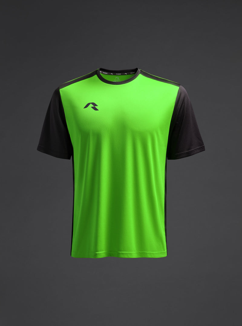 Tricou Saba Copii - Fluor verde/negru
