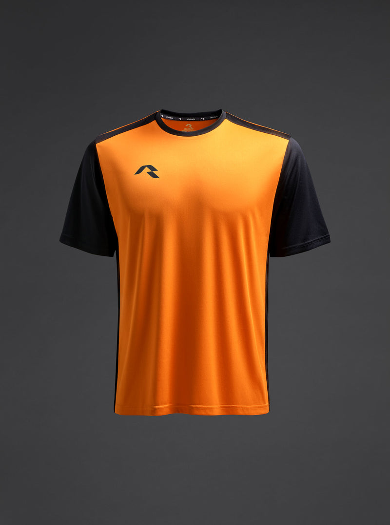 Tricou Saba Copii - Fluor portocaliu/negru