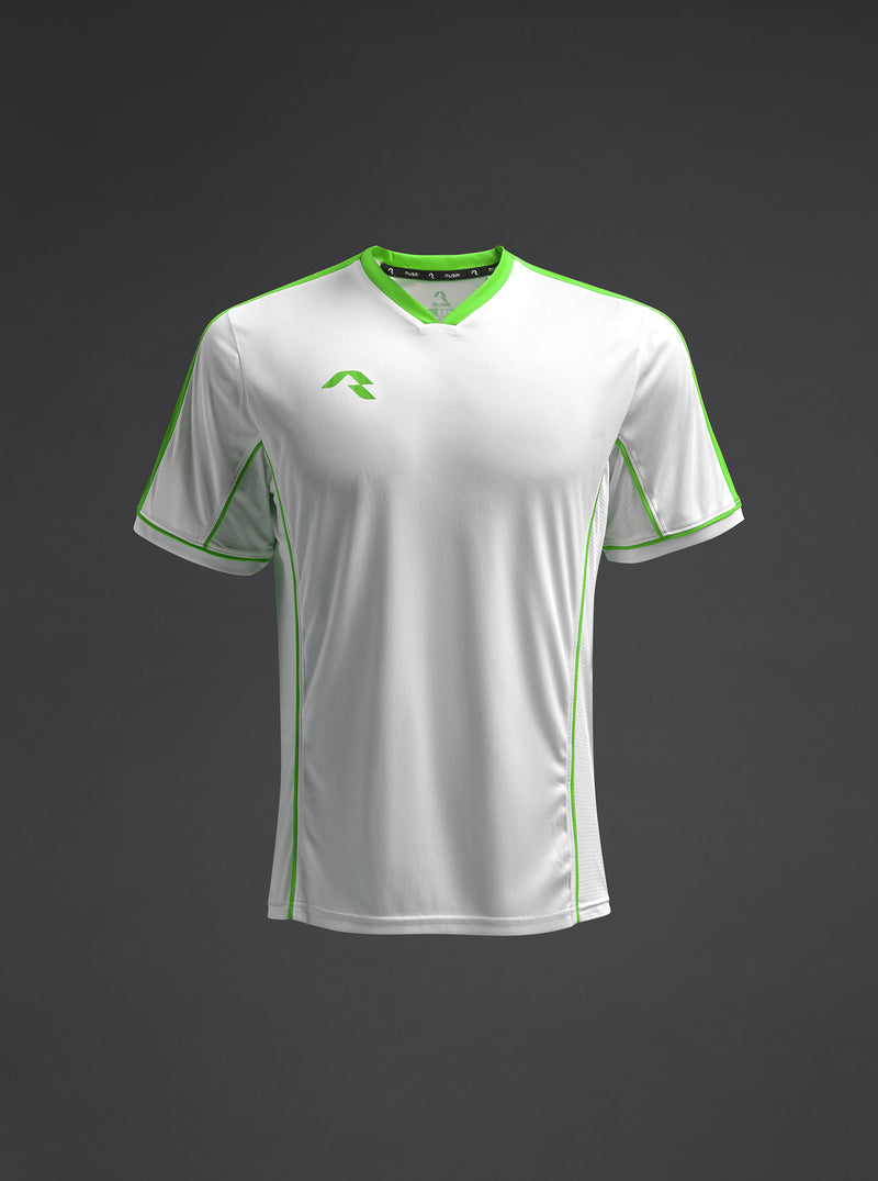 Tricou Afiki Copii - Alb/Fluor verde