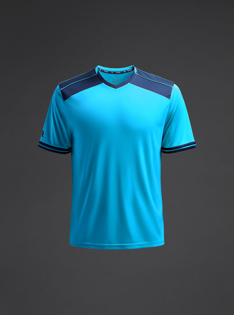 Tricou - Ishi - Turcoaz fluor/Navy Blue