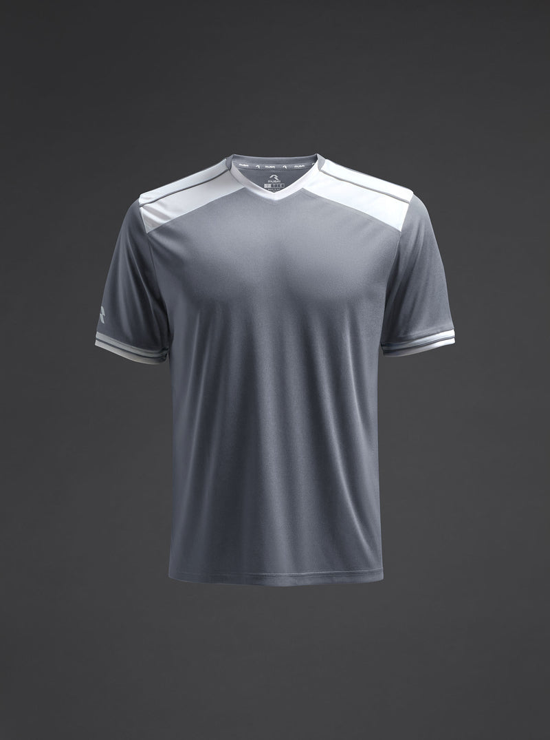 Tricou - Ishi - Gri deschis/alb