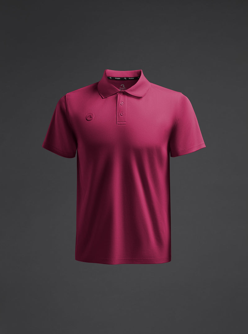 Tricou polo - Rangi - Burgundy