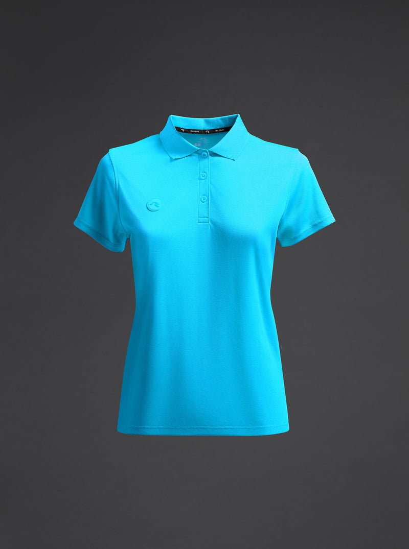 Tricou polo - Rangi Woman - Fluor turcoaz