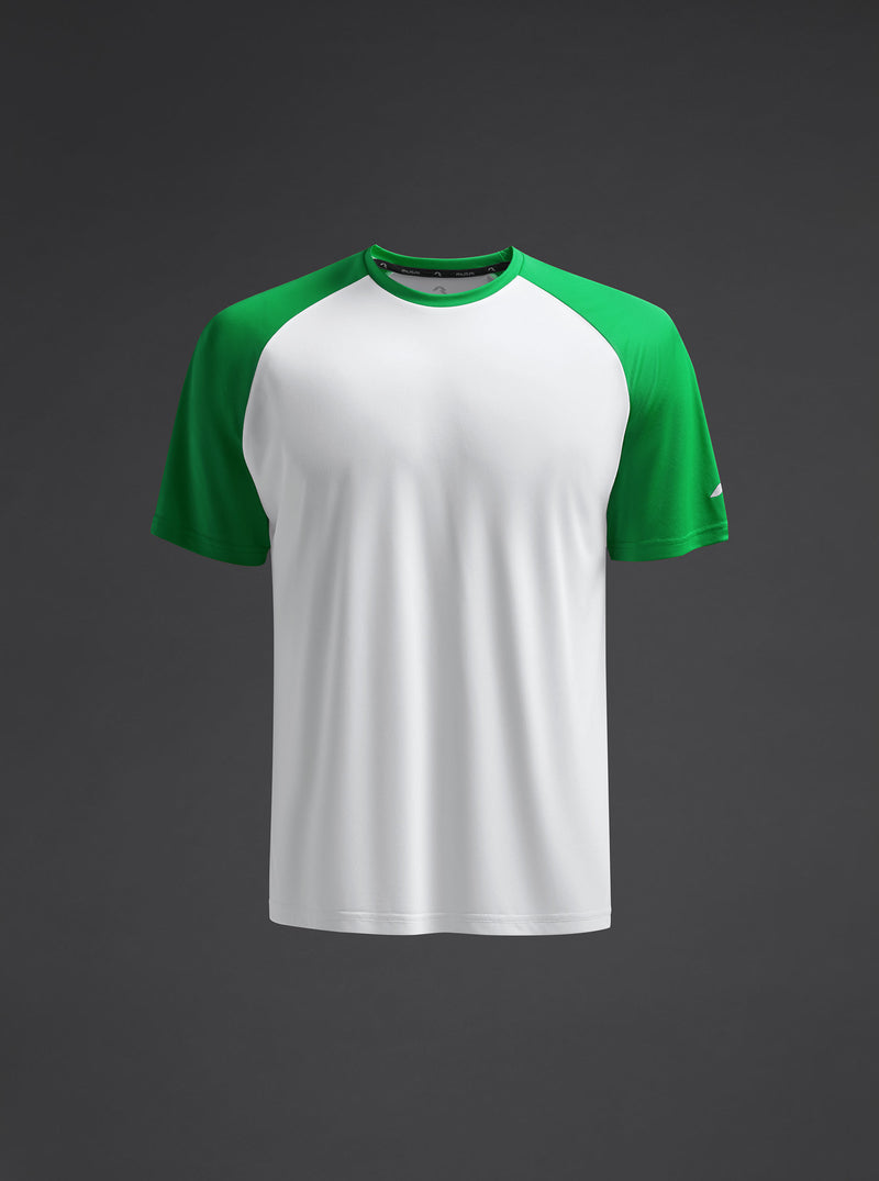 Tricou Ubora 2 Copii - Alb/Fern verde