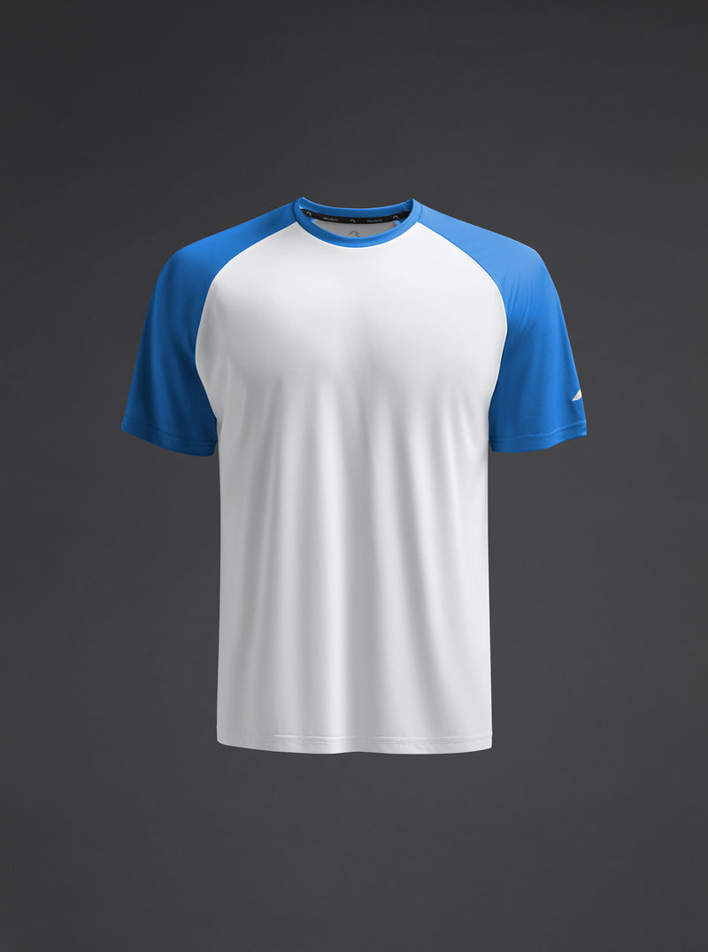 Tricou - Ubora 2 - Alb/ Albastru regal