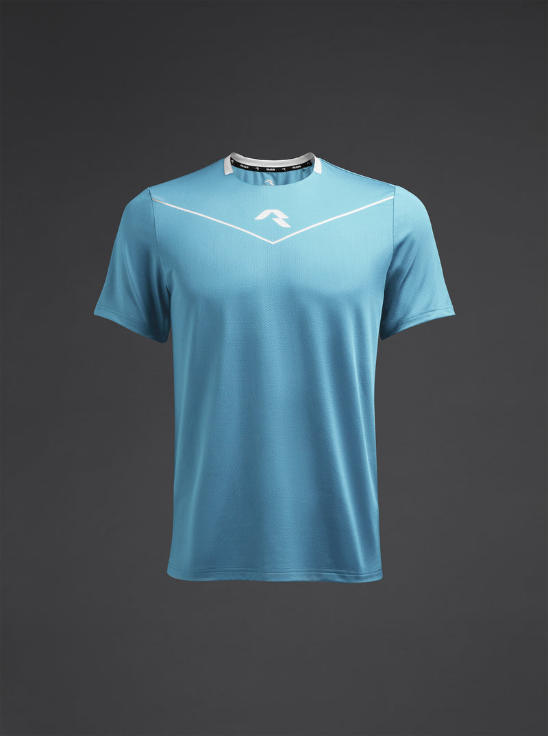 Tricou Hekima - Celeste/Blanco