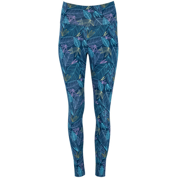 Cirene - Print Frunze Albastru Moonlight