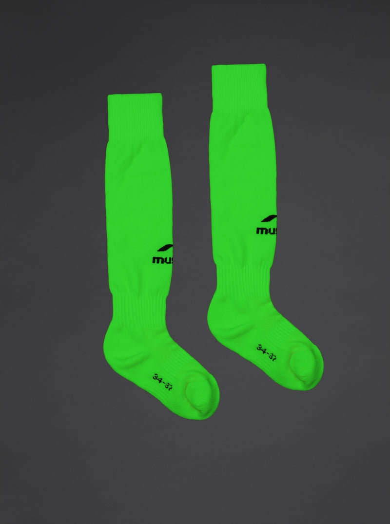 Șosete sport înalte - Soksi - Fluor verde